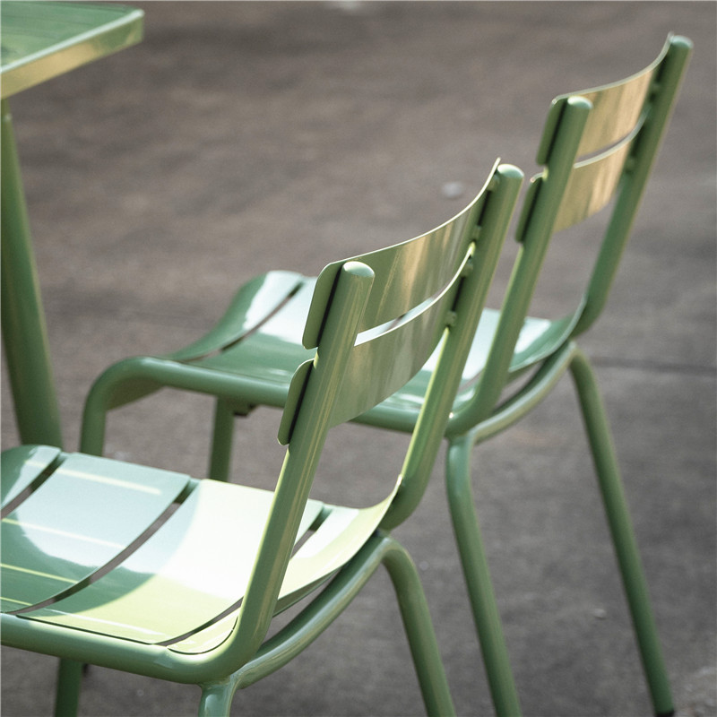 Steel chair for restaurant